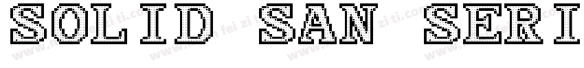 solid San serif字体转换